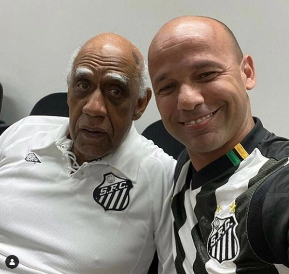 Mengálvio e Léo em 2019. Foto: arquivo pessoal de Mengálvio