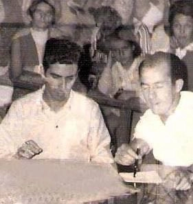 José Antonio Araújo (irmão de Nenzinho) e José Carlos Riboli em Muzambinho, nos anos 60