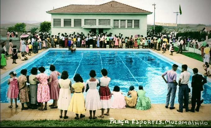 Praça de Esportes de Muzambinho em 1953. Foto: Divulgação