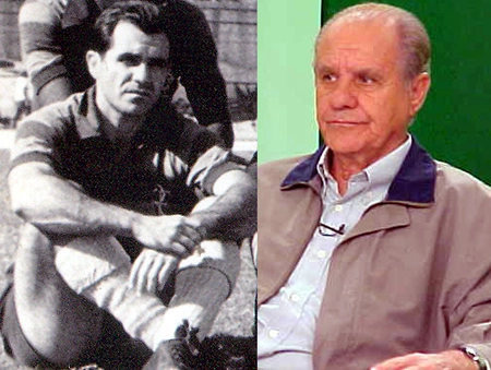 Veja como era e como está Evaristo de Macedo, ex-atacante do Flamengo, Barcelona, Real Madrid e hoje técnico de futebol.