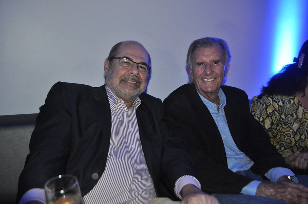 Paulo Gomes e Wilsinho Fittipaldi em 11 de novembro de 2015 no Espaço Bosque, local da 19ª edição do Capacete de Ouro. Foto: Marcos Júnior/Portal TT