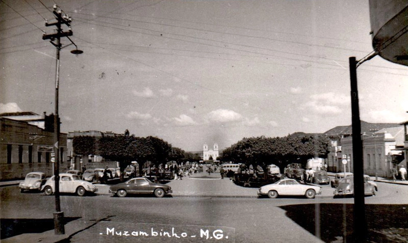 O centro de Muzambinho, nos anos 60