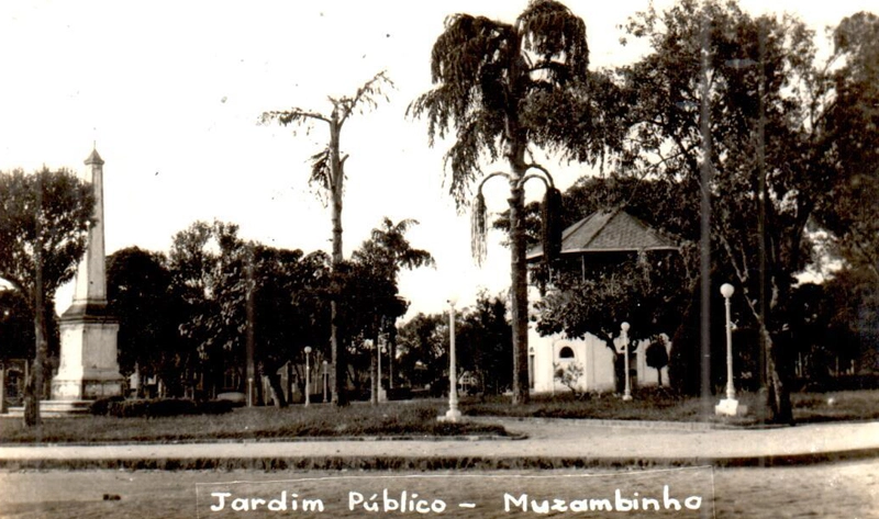 Jardim Público de Muzambinho, nos anos 60