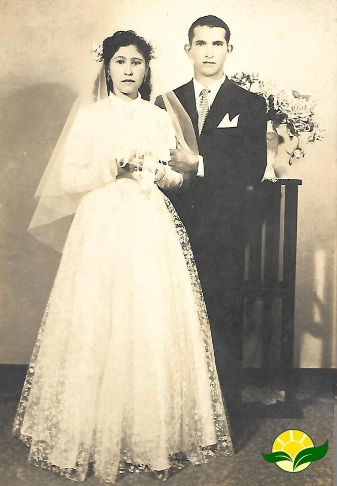 Casamento de Cornélio Rocha (do Cine São José) e Geralda. Foto: Lidinho Gonçalves